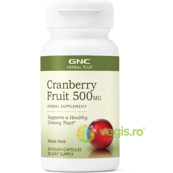 Extract din Fruct de Merisor (Cranberry Fruit) 500mg Herbal Plus 30cps
