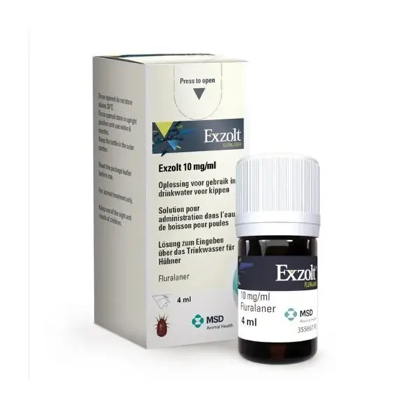 EXZOLT acaricid suspensie orala, solutie pentru administrare in apa de baut la pui 4ML