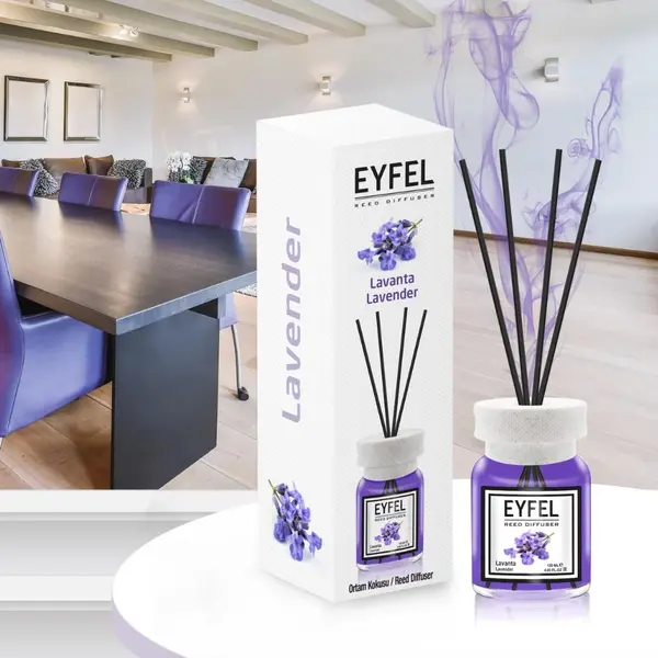 Eyfel Odorizant de camera, cu betisoare, 120 ml, Lavender
