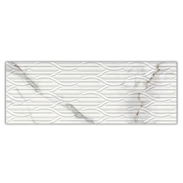 Faianta decor Antique Carrara rectificata 40x120 lucioasa