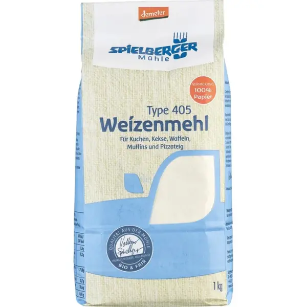 Faina alba de grau TIP 405 Demeter, eco - 1 kg