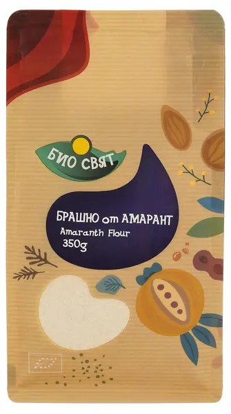 Făină bio de amarant, integrală, 350 g, Biosvyat