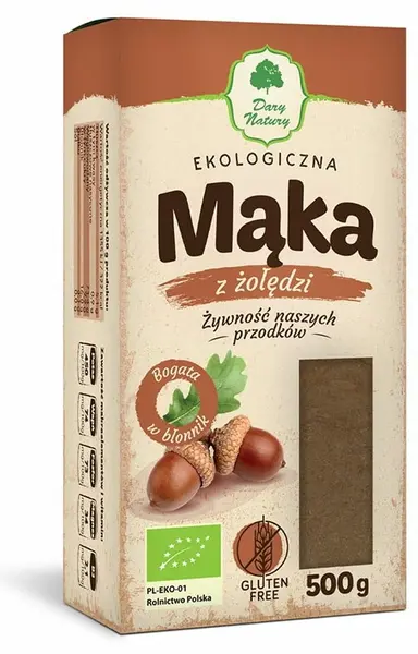 Făină bio din ghinde, 500 g, Dary Natury