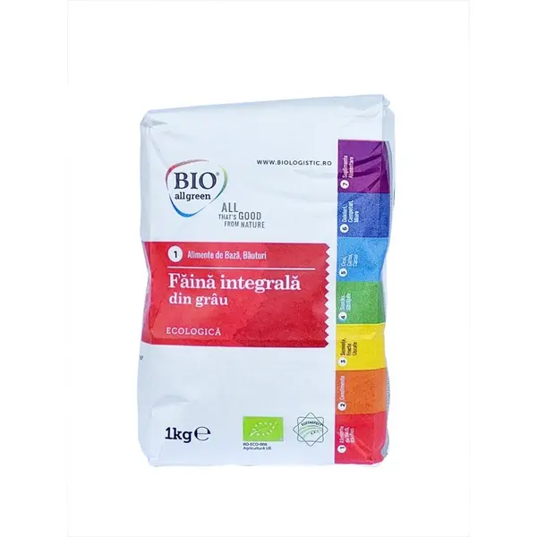 Faina Integrala de Grau Eco, Bio All Green, 1 kg