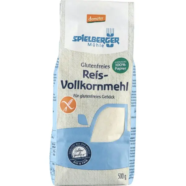 Faina integrala de orez fara gluten Demeter, eco - 500 g