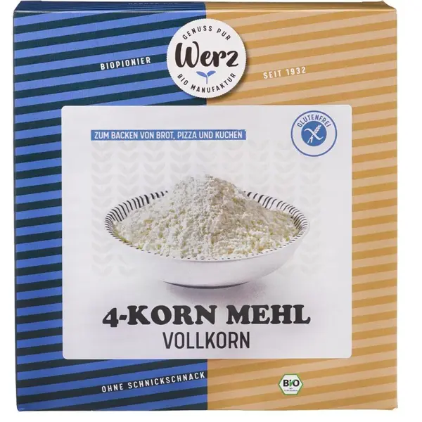 Faina integrala din 4 cereale fara gluten, eco - 500 g
