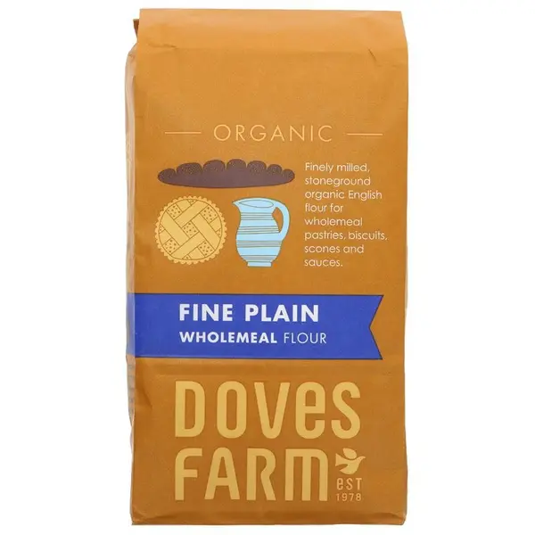 Făină integrală organică de grâu, 1 kg, Doves Farm