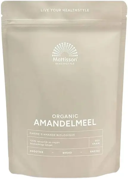 Făină organică de migdale, 300 g, Mattisson Healthstyle