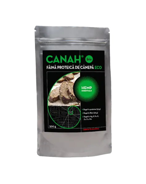 Faina proteica de canepa ECO, 500g, Canah