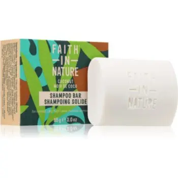 Faith In Nature Coconut & Shea Butter șampon organic solid ofera hidratare si stralucire