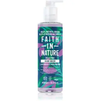 Faith In Nature Lavender & Geranium Săpun natural pentru mâini cu esente de lavanda