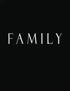 Family: White Black Decorative Book to Stack Together on Coffee Tables, Bookshelves and Interior Design - Add Bookish Charm De, Paperback/Bookish Charm Decor