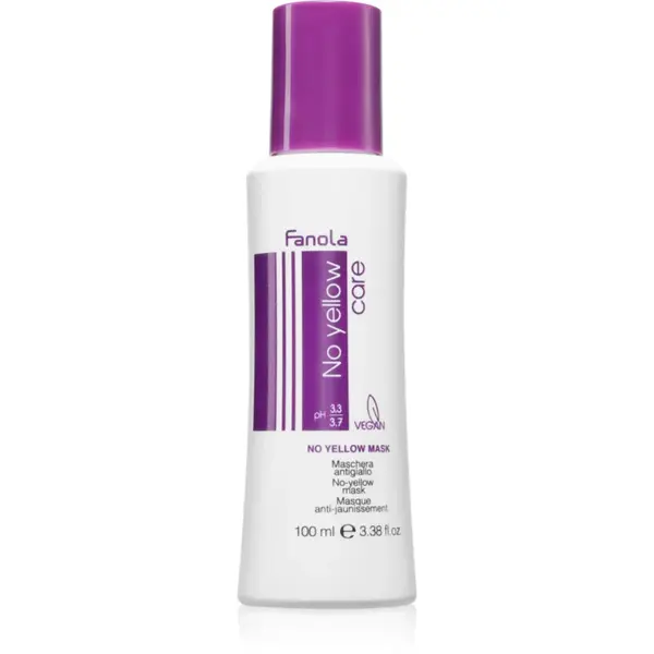 Fanola No Yellow Mask masca neutralizeaza tonurile de galben 100 ml