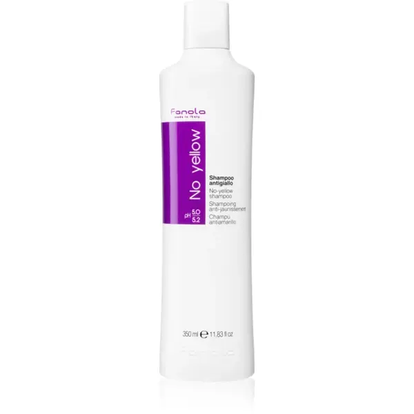Fanola No Yellow șampon neutralizeaza tonurile de galben 350 ml