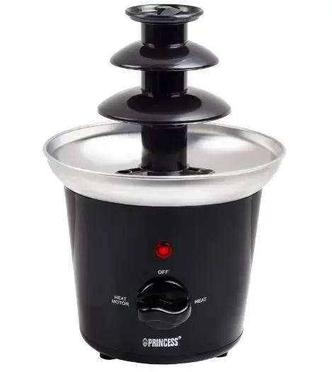 Fantana pentru ciocolata Princess, 0.4 L, 32 W (Negru/Argintiu)