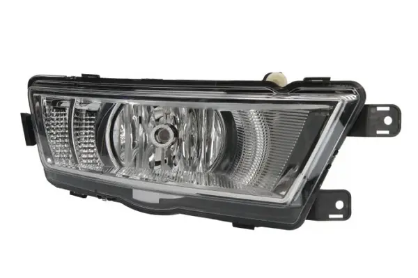 Far ceata Dreapta (H8 LED, cromat; cu lumini de zi) potrivit SKODA RAPID 07.12-12.18