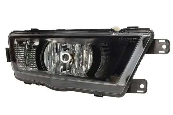 Far ceata Dreapta (H8 LED, cu lumini de zi; negru) potrivit SKODA RAPID 05.15-12.18
