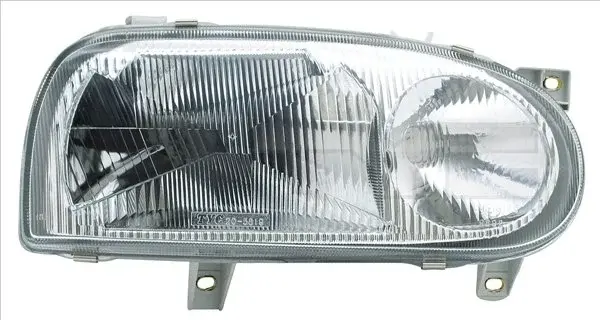 Far Dreapta (2 H1, electric, fara motoras, culoare interior: argintiu) potrivit VW GOLF III