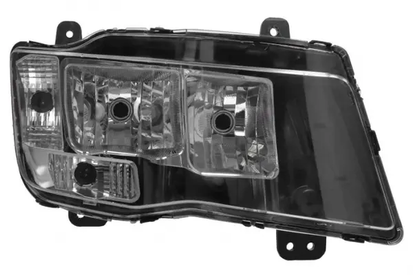 Far dreapta (2 H7, electric, cu motor, cu lumina de zi, culoare indicator: transparent) EURO 6 potrivit MAN TGL I, TGM I, TGS I, TGS II, TGX I, TGX II 08.12-