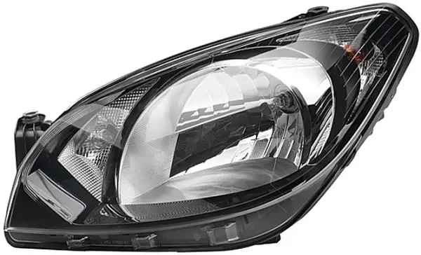 Far dreapta (5W H4 PY21W W21, electric, cu motoras, fundal cromat, fundal transparent) SKODA CITIGO