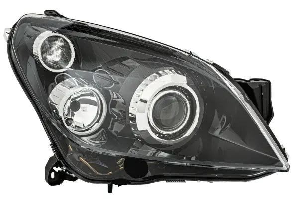 Far dreapta (D2S H7, reglaj electric, cu motoras, fundal negru) OPEL ASTRA H, ASTRA H clasic H, ASTRA H GTC, ASTRA H dupa 2004