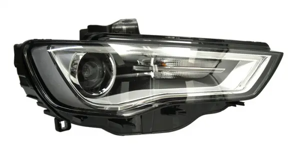 Far dreapta (D3S LED, electric, bixenon, fundal cromat, fundal transparent) AUDI A3 dupa 2012