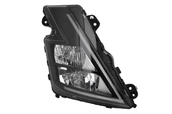 Far dreapta (H1 H7 LED, electric, cu motor, cu lumina de zi, culoare insert: negru, culoare indicator: alb) potrivit VOLVO FH16 III 02.20-
