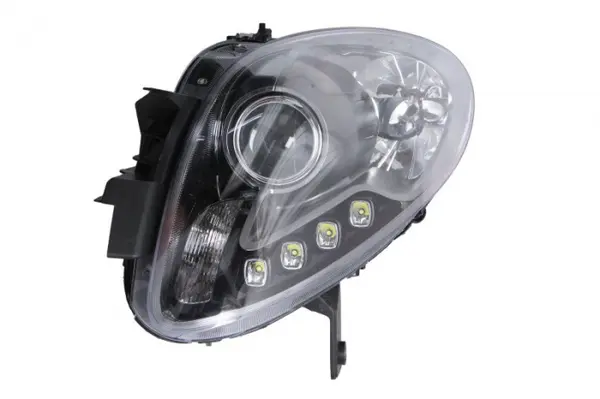 Far Dreapta H1 H7 LED PY24W, electric, cu motor, DRL, interior gri negru, semnalizator transparent potrivit ALFA ROMEO GIULIETTA 04.10-03.16
