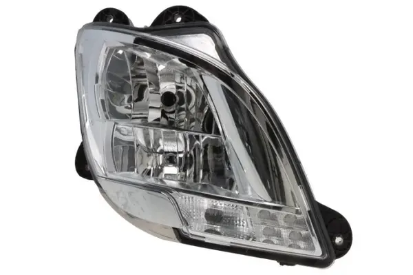 Far dreapta (H1 H7 P21W, electric, cu motor, cu lumina de zi, culoare insert: crom platinat, culoare indicator: transparent) potrivit DAF CF, XF 106 10.12-