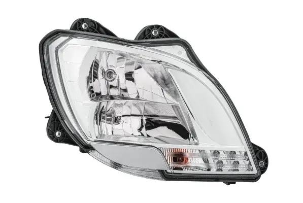 Far dreapta (H1 H7 P21W, electric, cu motor, cu lumina de zi, culoare insert: crom platinat, culoare indicator: transparent) potrivit DAF CF, XF 106 10.12-
