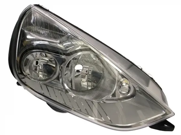 Far dreapta (H1 H7, reglaj electric, cu motoras, fundal cromat) FORD GALAXY, S-MAX 2006-2015