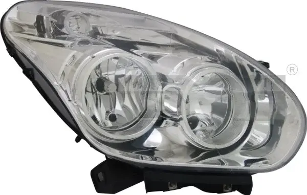 Far dreapta (H1 H7, reglaj electric, cu motoras, fundal cromat) FIAT DOBLO OPEL COMBO, COMBO TOUR
