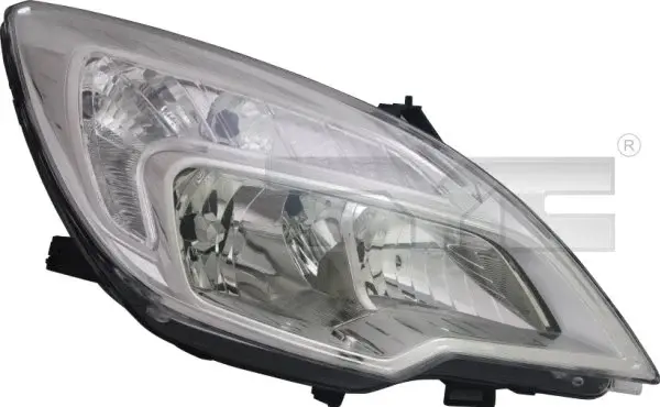 Far dreapta (H1 H7, reglaj electric, cu motoras, fundal cromat) OPEL MERIVA B