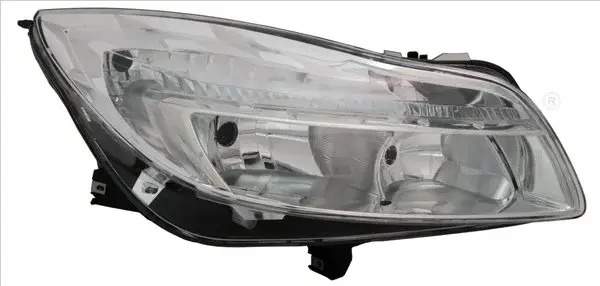 Far dreapta (H1 H7, reglaj electric, cu motoras, fundal cromat) OPEL INSIGNIA A
