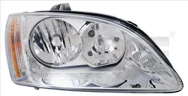 Far dreapta (H1 H7, reglaj electric, fundal cromat) FORD FOCUS II 2004-2012