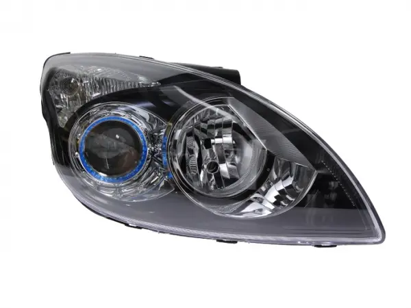 Far dreapta (H1 H7, reglaj electric, fundal negru) HYUNDAI i30 2007-2012
