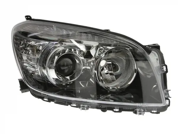 Far dreapta (H11 HB3, electric, cu motoras, fundal negru) TOYOTA RAV 4 III