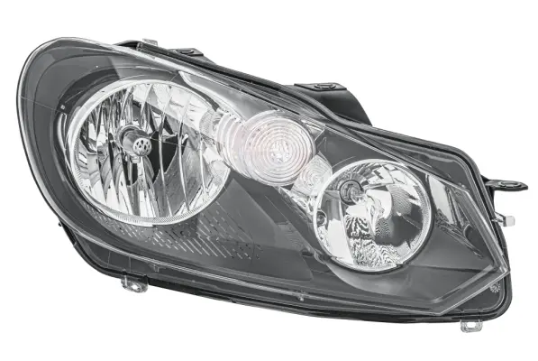 Far dreapta (H15 H7, reglaj electric, cu motoras, fundal cromat) VW GOLF VI dupa 2008