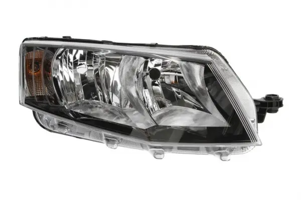 Far dreapta (H15 H7, reglaj electric, cu motoras, fundal transparent) SKODA OCTAVIA III dupa 2012