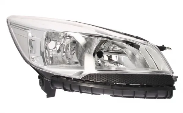 Far dreapta (H15 H7, reglaj electric, fundal argintiu, Semnalizator argintiu) FORD KUGA II dupa 2013