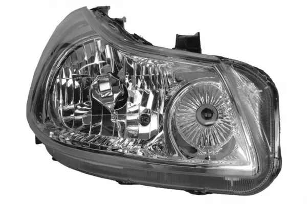 Far Dreapta (H4, electric, cu motor, culoare insert: cromat, culoare semnalizator: transparent) potrivit FIAT SEDICI; SUZUKI SX4