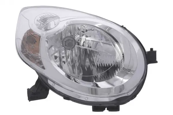Far dreapta (H4, electric, cu motoras, fundal cromat) CITROEN C1 2005-2014