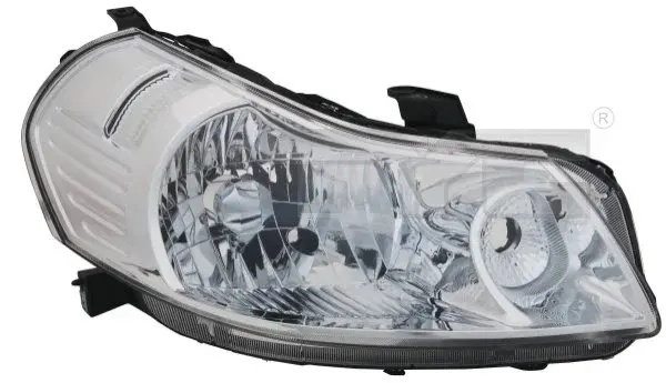 Far dreapta (H4, electric, cu motoras, fundal cromat) FIAT SEDICI SUZUKI SX4