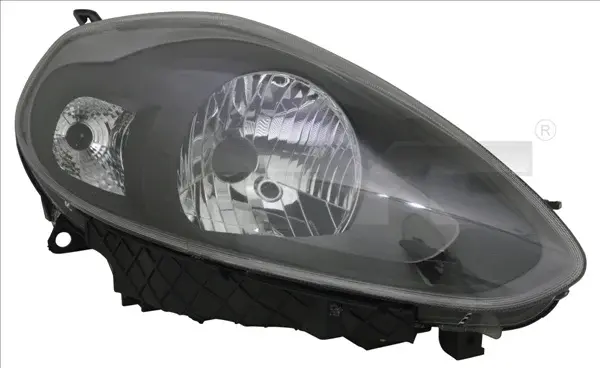 Far dreapta (H4, electric, cu motoras, fundal negru) FIAT PUNTO 2009-2018