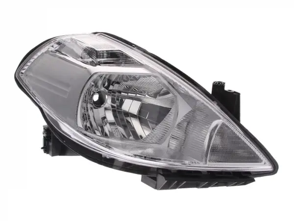 Far dreapta (H4, electric, fundal argintiu, Semnalizator argintiu) NISSAN TIIDA 2007-2012