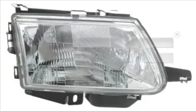 Far dreapta (H4, electric, manual, fundal argintiu) CITROEN SAXO 1996-2004