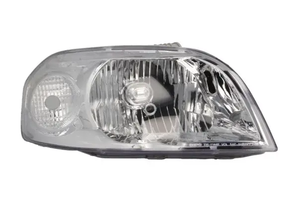 Far Dreapta (H4, manual, fara motoras, culoare insert: cromat, culoare semnalizator: transparent) potrivit CHEVROLET AVEO KALOS -05.11