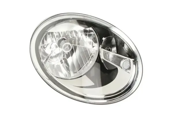 Far Dreapta (H4 W21, electric, cu motor, culoare insert: negru) potrivit VW BEETLE
