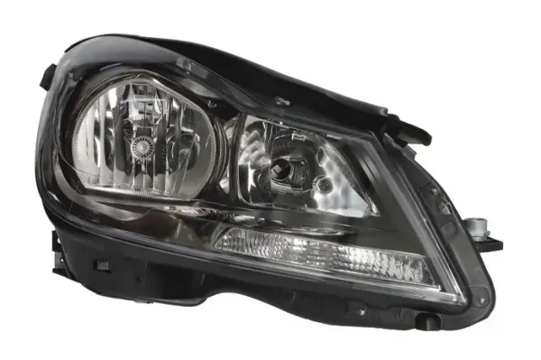 Far Dreapta (H7, electric, cu motor, culoare insert: negru, culoare semnalizator: transparent) potrivit MERCEDES C (C204), C T-MODEL (S204), C (W204)