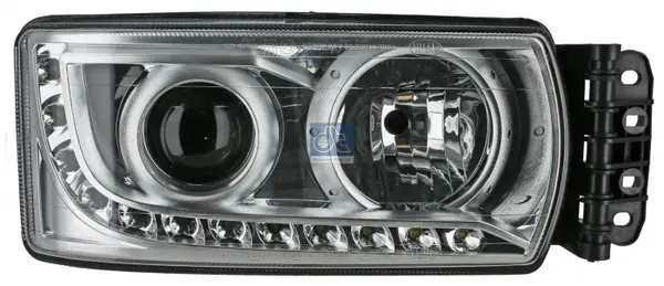 Far dreapta (H7, electric, fara motor, fara unitate control lumini LED) potrivit IVECO STRALIS II 09.12-